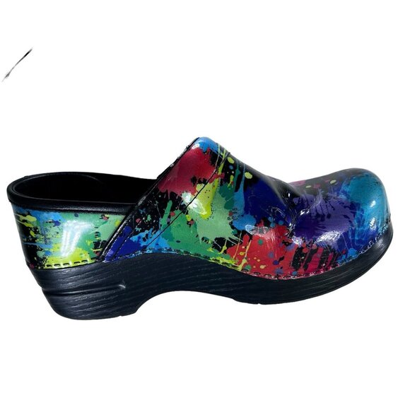 Dansko Clogs Shoes EU 36 Paint Splatter Professional Nursing Slip On READ 5.5-6 - Picture 10 of 16